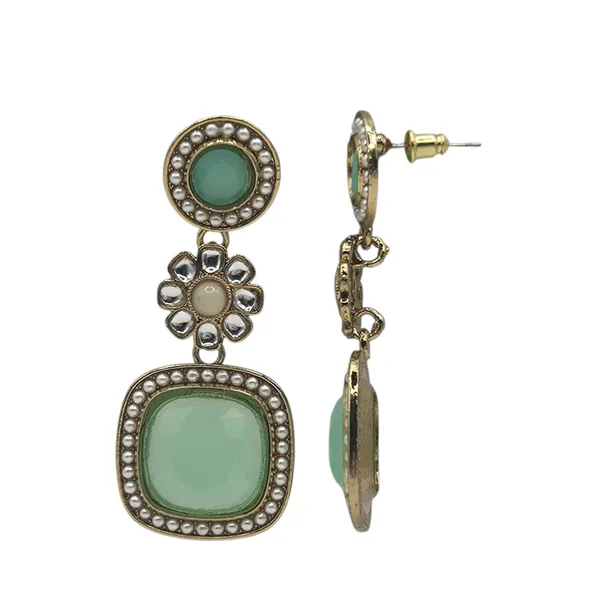 Light_Green_Quartz_&_Kundan_Earrings_For_Women