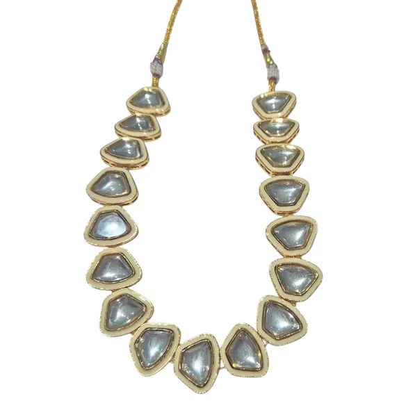 Beige_And_Gold_Enamel_&_Kundan_Necklace_For_Women