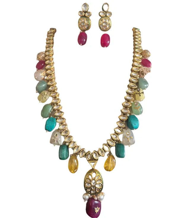 Multicolor_Multi-Gemstone_Necklace_For_Women