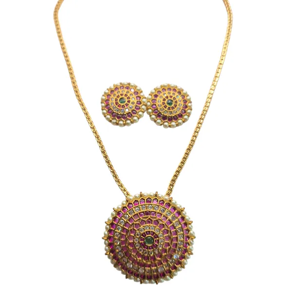 Gold_And_Clear_Jadau_&_Kundan_Jewelry_Set_For_Women