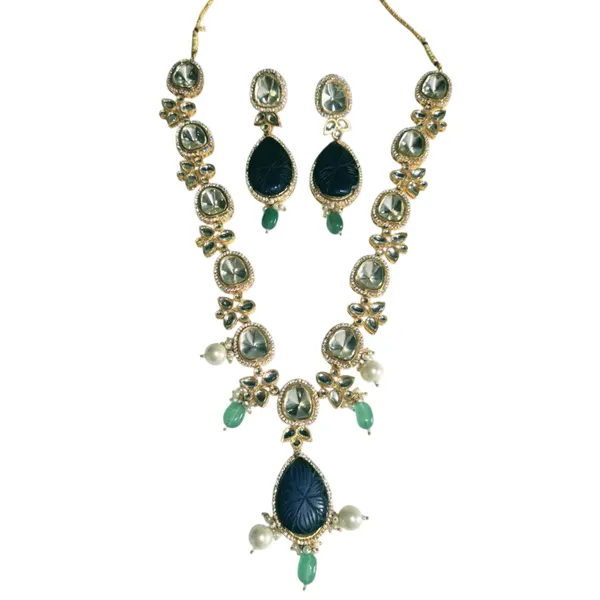 Blue_And_White_Quartz_&_Pearl_Jewelry_Set_For_Women