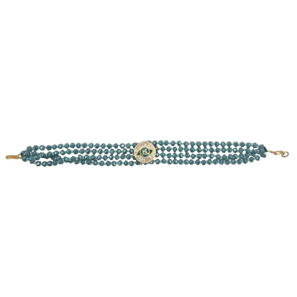 Olive_Green_Czech_Beads_Bracelet_For_Women