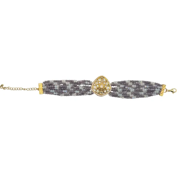 Purple_Czech_Beads_&_Kundan_Bracelet_For_Women