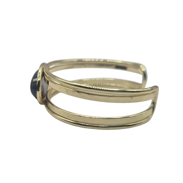Dark_Blue_Agate_&_Brass_Bracelet_For_Women