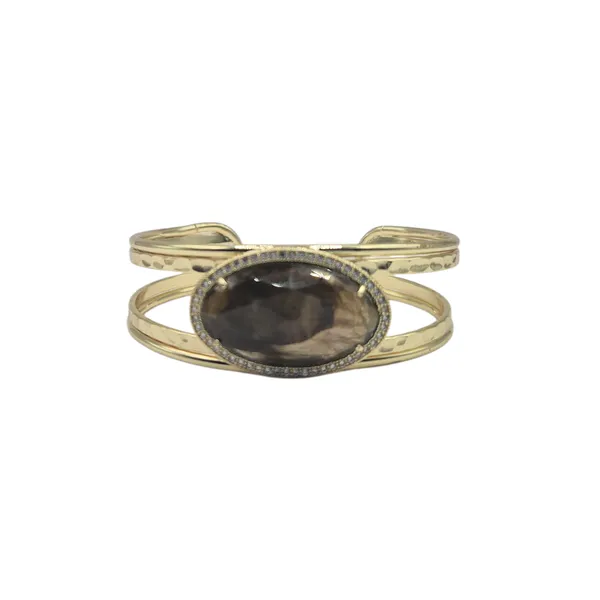Brown_Agate_&_Brass_Bracelet_For_Women