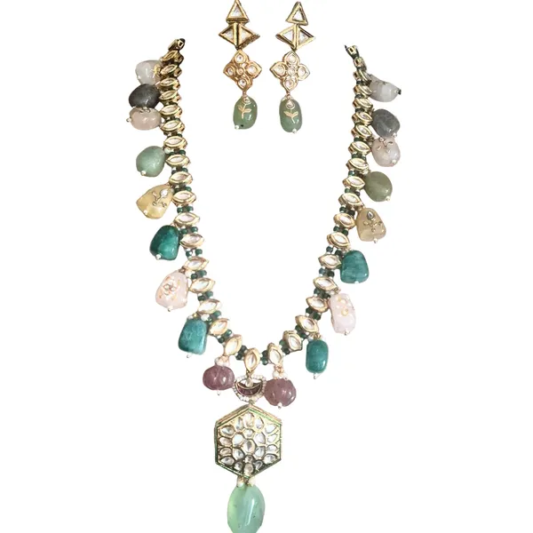 Multicolor_Agate_&_Kundan_Jewelry_Set_For_Women