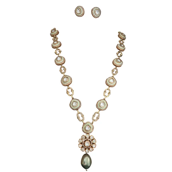 Mint_Green_Kundan_&_Enamel_Jewelry_Set_For_Women
