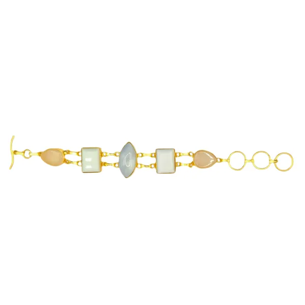 White_Hydro_Quartz_&_Iolite_Bracelet_For_Women