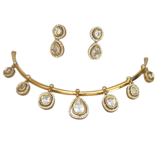 Clear_And_White_Kundan_&_Cz_Jewelry_Set_For_Women