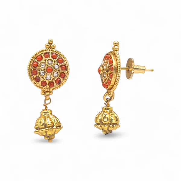 Red_And_Gold_Coral_&_Kundan_Jewelry_Set_For_Women