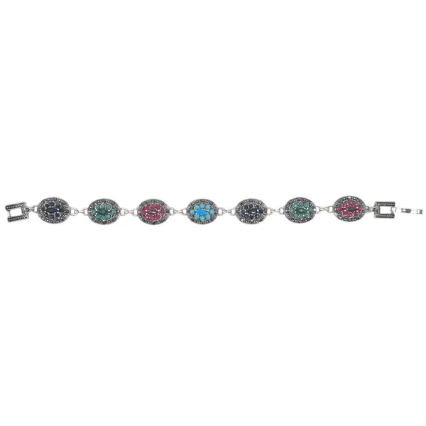 Multicolor_Quartz_&_Brass_Bracelet_For_Women