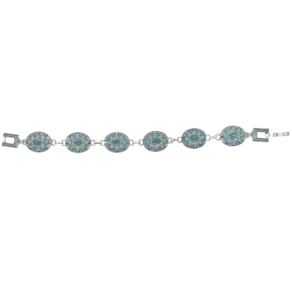 Green_And_Old_Gold_Quartz_&_Brass_Bracelet_For_Women
