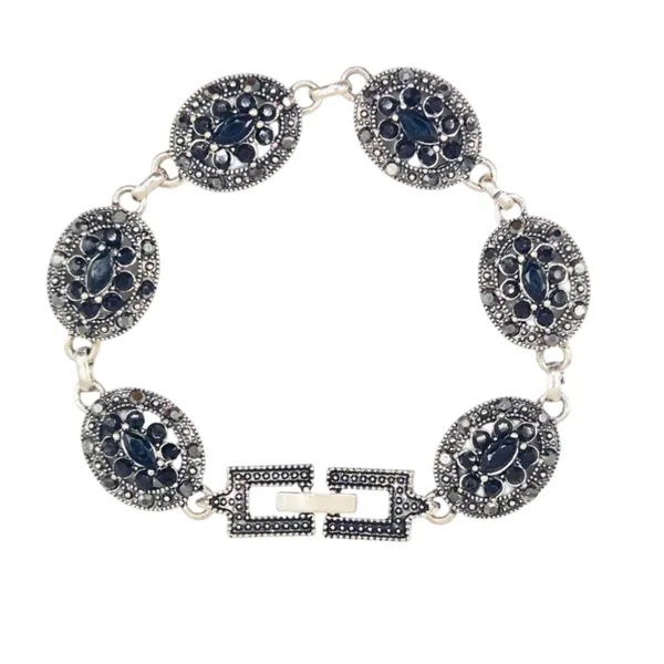 Black_Quartz_&_Brass_Bracelet_For_Women