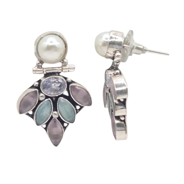 Green_And_Pink_Quartz_&_Pearl_Jewelry_Set_For_Women