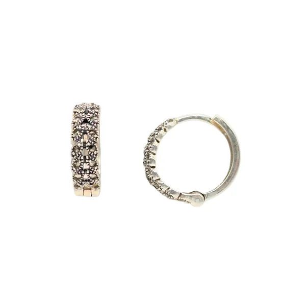 Silver_And_Grey_925_Silver_&_Marcasite_Earrings_For_Women