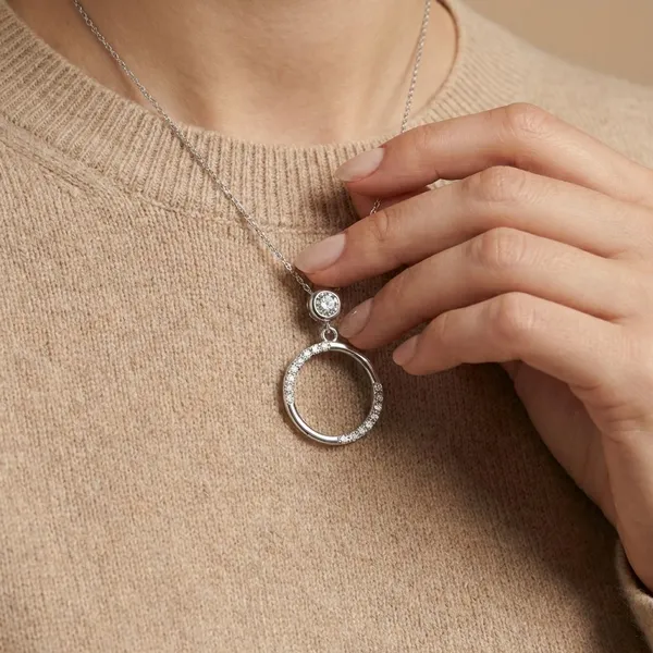 Silver_925_Silver_&_Cz_Necklace_For_Women