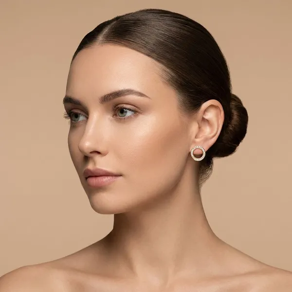 Rose_Gold_925_Silver_&_Cz_Earrings_For_Women