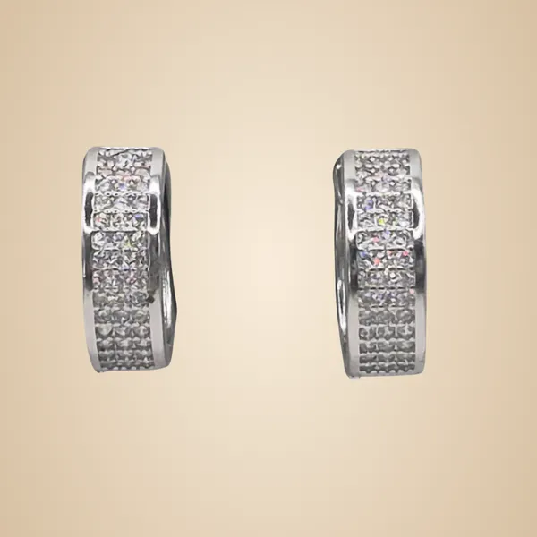 White_925_Silver_&_Cz_Earrings_For_Women
