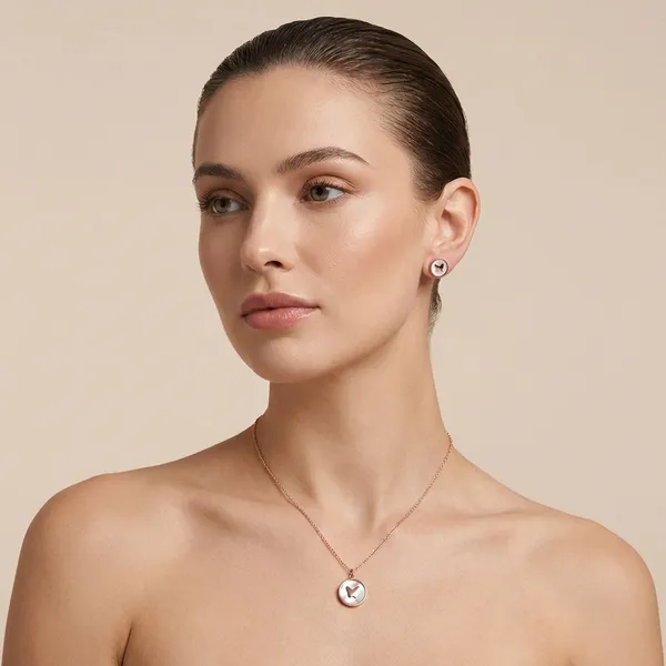 White_And_Rose_Gold_Mother_Of_Pearl_Jewelry_Set_For_Women