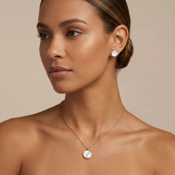 White_And_Rose_Gold_Mother_Of_Pearl_Jewelry_Set_For_Women