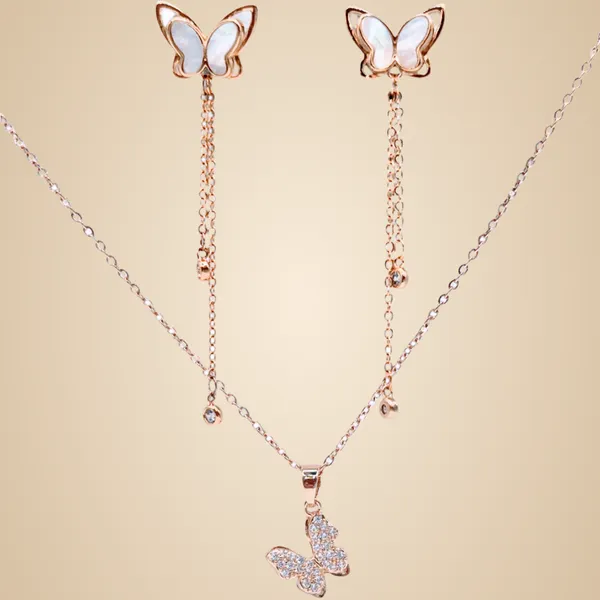 White_And_Gold_Mop_&_Crystals_Jewelry_Set_For_Women