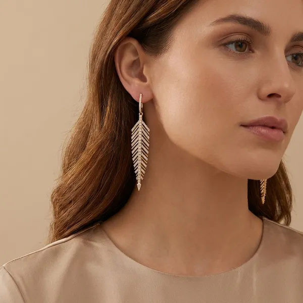 Gold_Cz_&_Brass_Earrings_For_Women