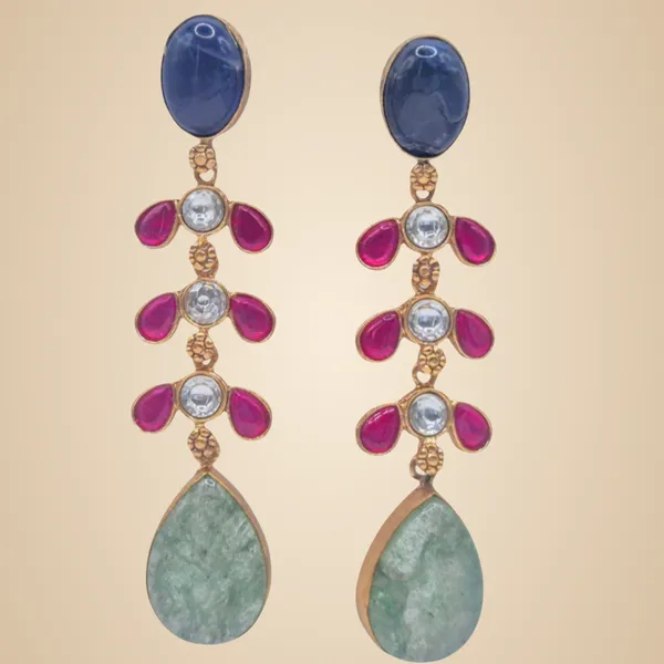 Multicolor_Multi-Stone_Earrings_For_Women