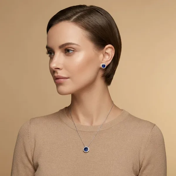 Royal_Blue_Cz_&_Silver_Jewelry_Set_For_Women