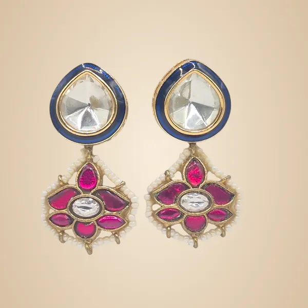Blue_And_Pink_Enamel_&_Kundan_Jewelry_For_Women