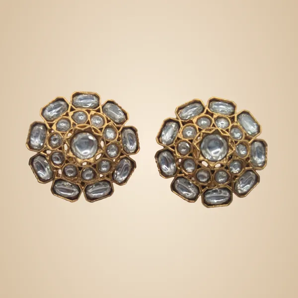 Clear_And_Gold_Kundan_&_Jadau_Earrings_For_Women