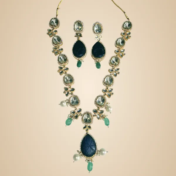 Blue_And_White_Quartz_&_Pearl_Jewelry_Set_For_Women