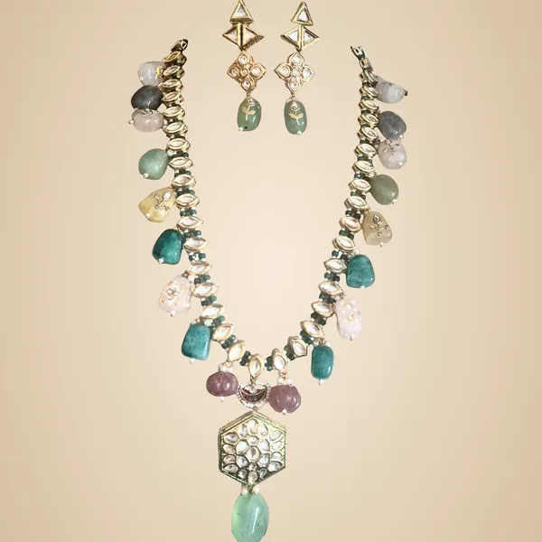 Multicolor_Agate_&_Kundan_Jewelry_Set_For_Women
