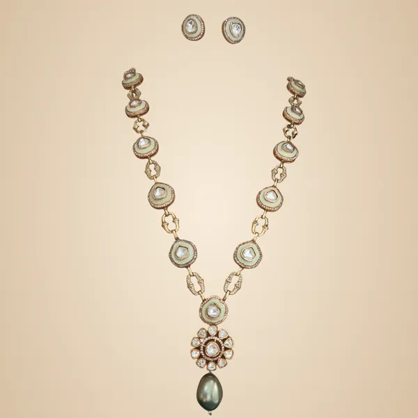 Mint_Green_Kundan_&_Enamel_Jewelry_Set_For_Women
