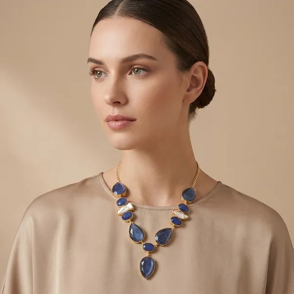 Blue_And_Purple_Quartz_&_Brass_Necklace_For_Women