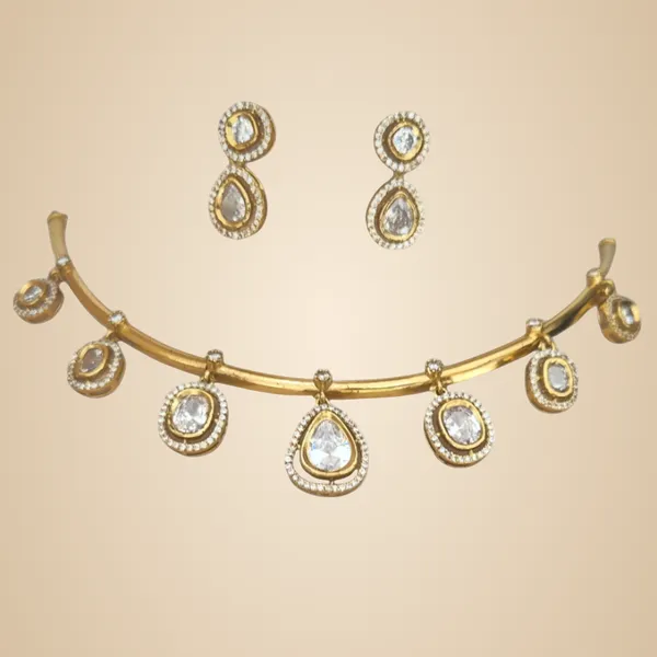 Clear_And_White_Kundan_&_Cz_Jewelry_Set_For_Women