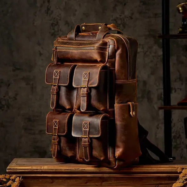 Brown_Genuine_Buffalo_Leather_Premium_Bag_For_Men_And_Women