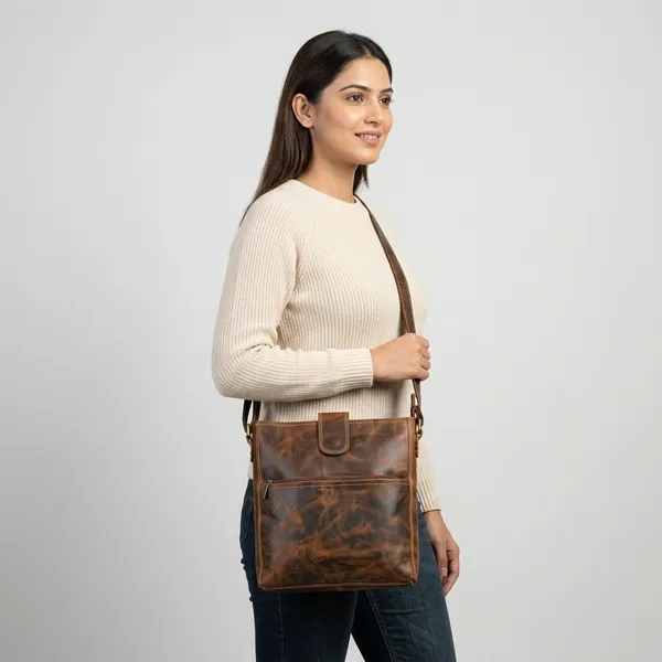 Brown_Genuine_Buffalo_Leather_Premium_Bag_For_Women