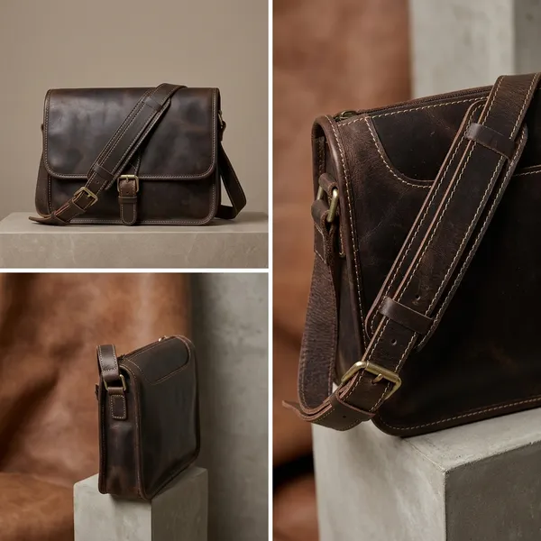 Black_Genuine_Buffalo_Leather_Premium_Bag_For_Men_And_Women