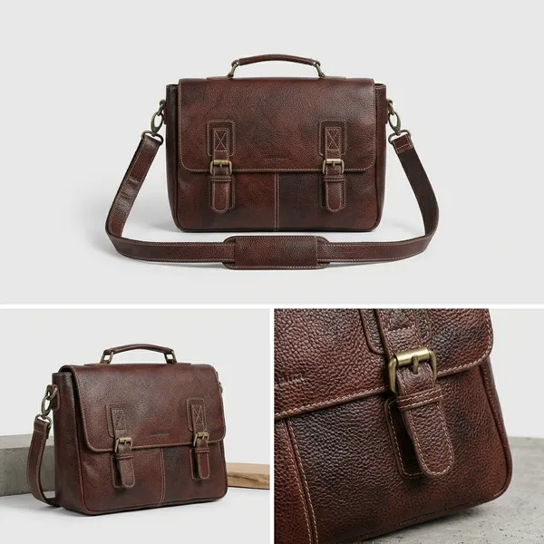 Brown_Genuine_Buffalo_Leather_Premium_Bag_For_Men_And_Women
