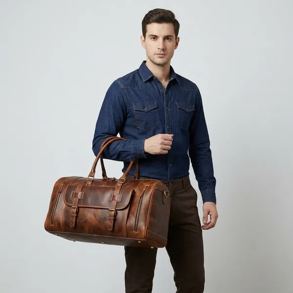 Brown_Genuine_Buffalo_Leather_Premium_Bag_For_Men