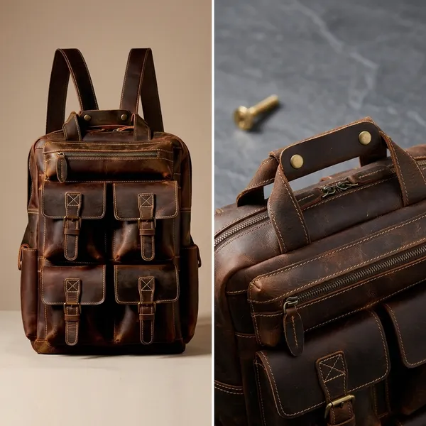 Brown_Genuine_Buffalo_Leather_Premium_Bag_For_Men_And_Women
