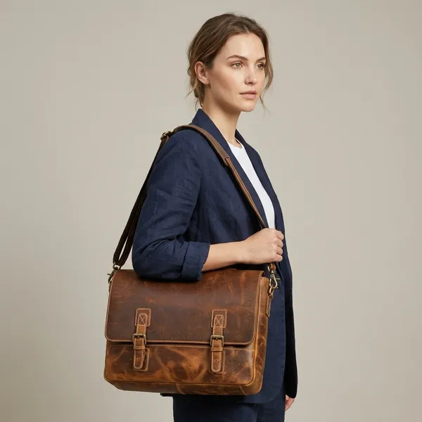 Brown_Genuine_Buffalo_Leather_Premium_Bag_For_Men_And_Women