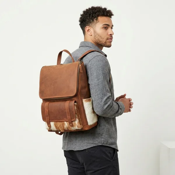 Brown_Genuine_Buffalo_Leather_Premium_Bag_For_Men_And_Women