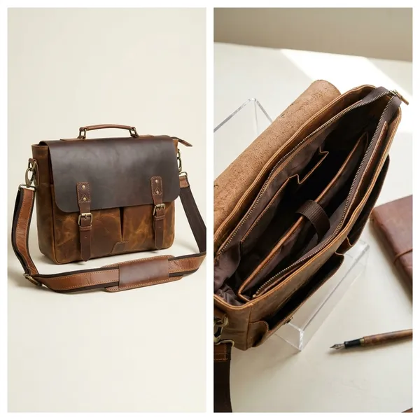 Brown_Genuine_Buffalo_Leather_Premium_Bag_For_Men_And_Women