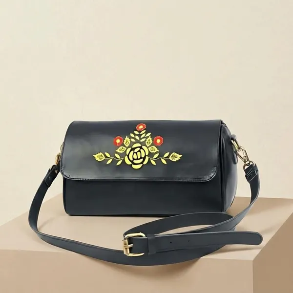 Black_Genuine_Buffalo_Leather_Premium_Bag_For_Women