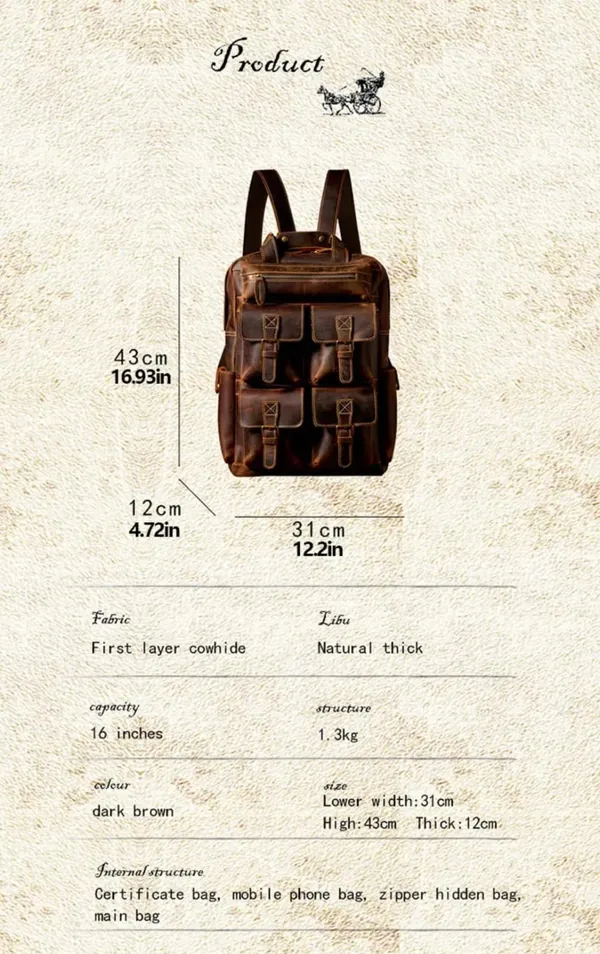 Brown_Genuine_Buffalo_Leather_Premium_Bag_For_Men_And_Women