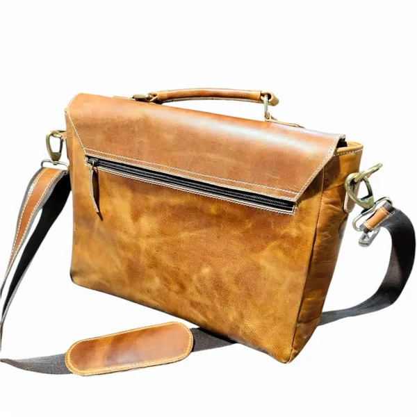 Brown_Genuine_Buffalo_Leather_Premium_Bag_For_Women