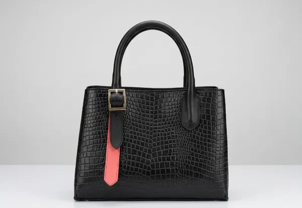 Black_Croc-Embossed_Buffalo_Leather_Handbag_-_Luxe_Top-Handle_Bag_for_Women