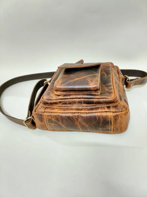 Brown_Genuine_Buffalo_Leather_Premium_Bag_For_Men_And_Women