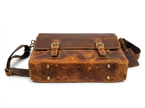 Brown_Genuine_Buffalo_Leather_Premium_Bag_For_Men_And_Women